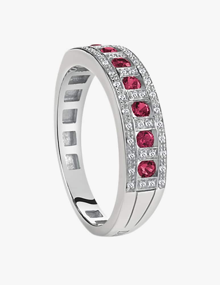 Damiani Anello Belle Époque con diamanti e rubini 0.3 Ct. - immagine 1 Damiani Anello Belle Époque con diamanti e rubini 0.3 Ct. - immagine 1