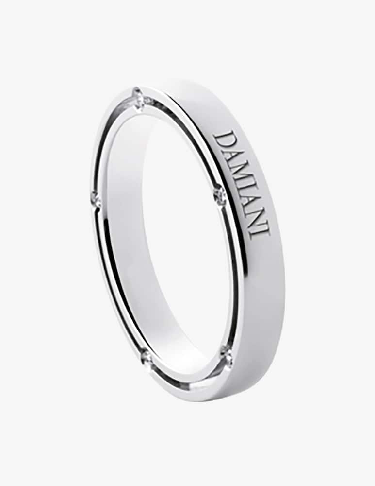 Damiani Fede nuziale D.Side con diamante 0.07 Ct. - immagine 1 Damiani Fede nuziale D.Side con diamante 0.07 Ct. - immagine 1