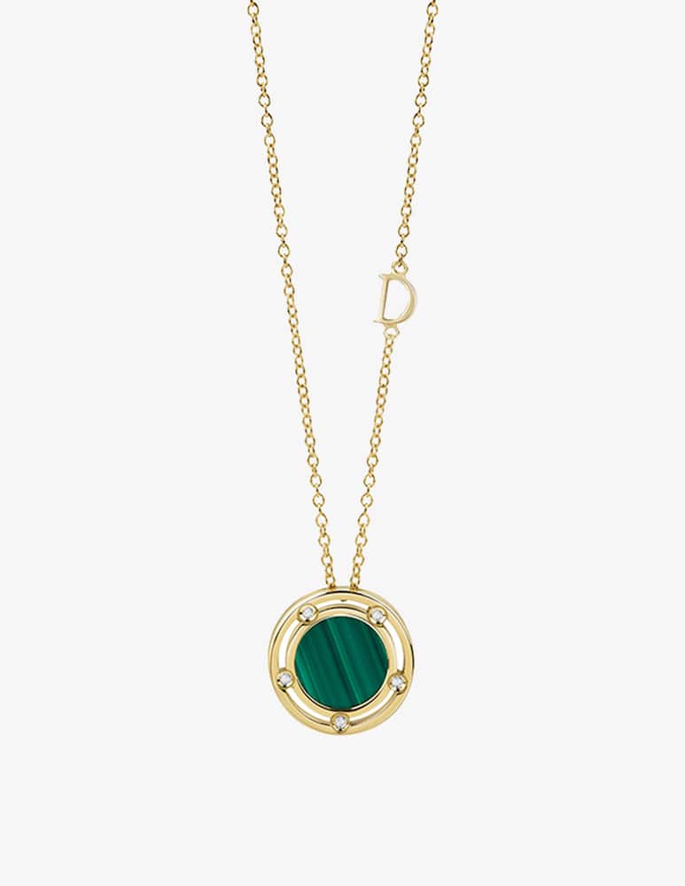 rinascente Damiani Collana D.Side con malachite e diamanti