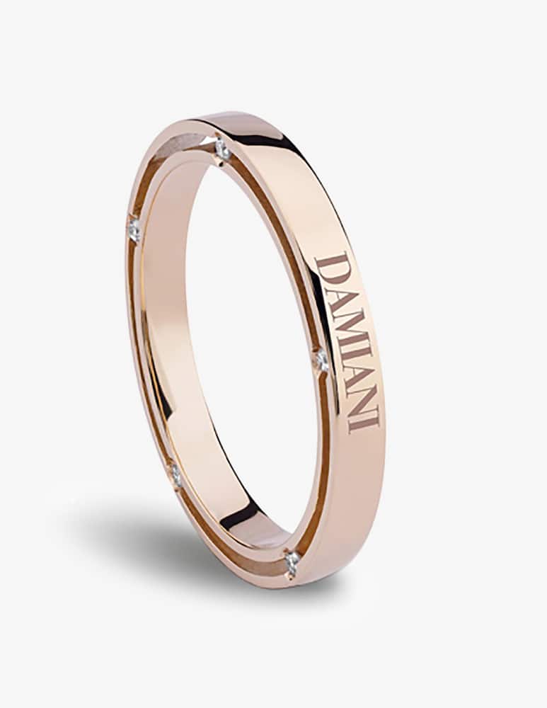 Damiani Fede nuziale D.Side  con diamante 0.07 Ct. - immagine 1