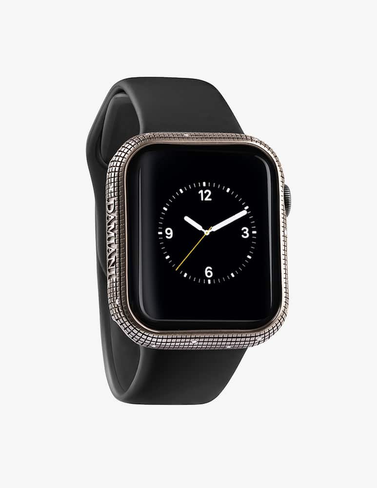 rinascente Damiani Cover watch in titanio brunito con diamanti