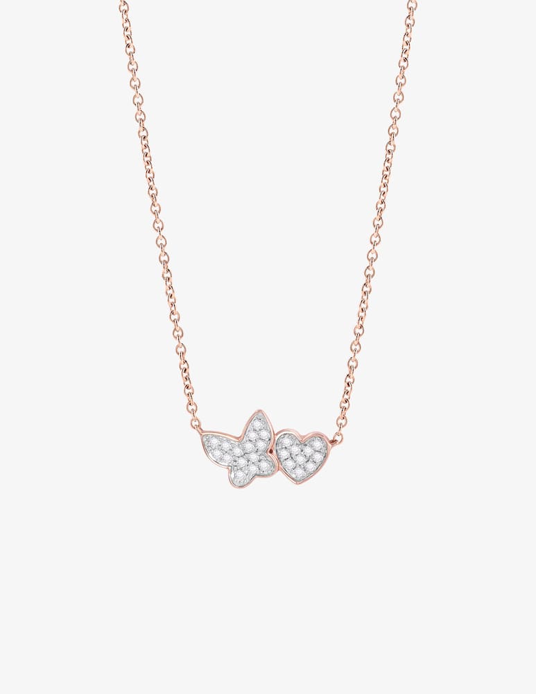 Salvini Pink gold necklace with diamonds - picture 1 Salvini Pink gold necklace with diamonds - picture 1