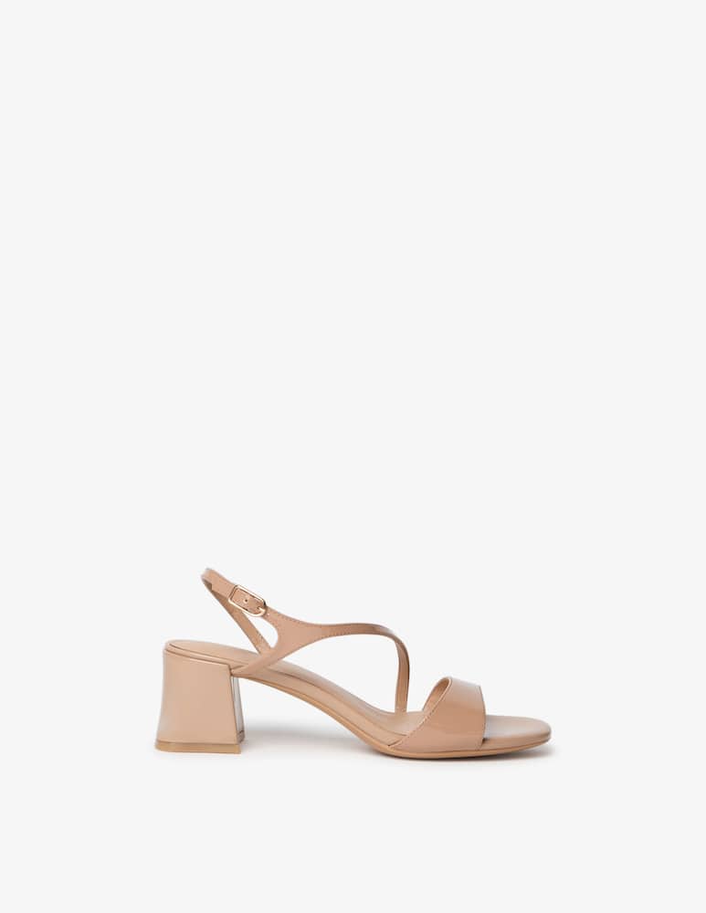 rinascente Geox Patent block heel sandal
