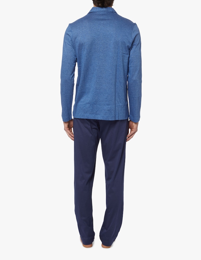 rinascente Perofil Pigiama filo di scozia aperto con collo