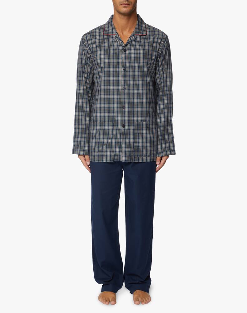 rinascente Perofil Pigiama aperto in flanella leggera scozzese