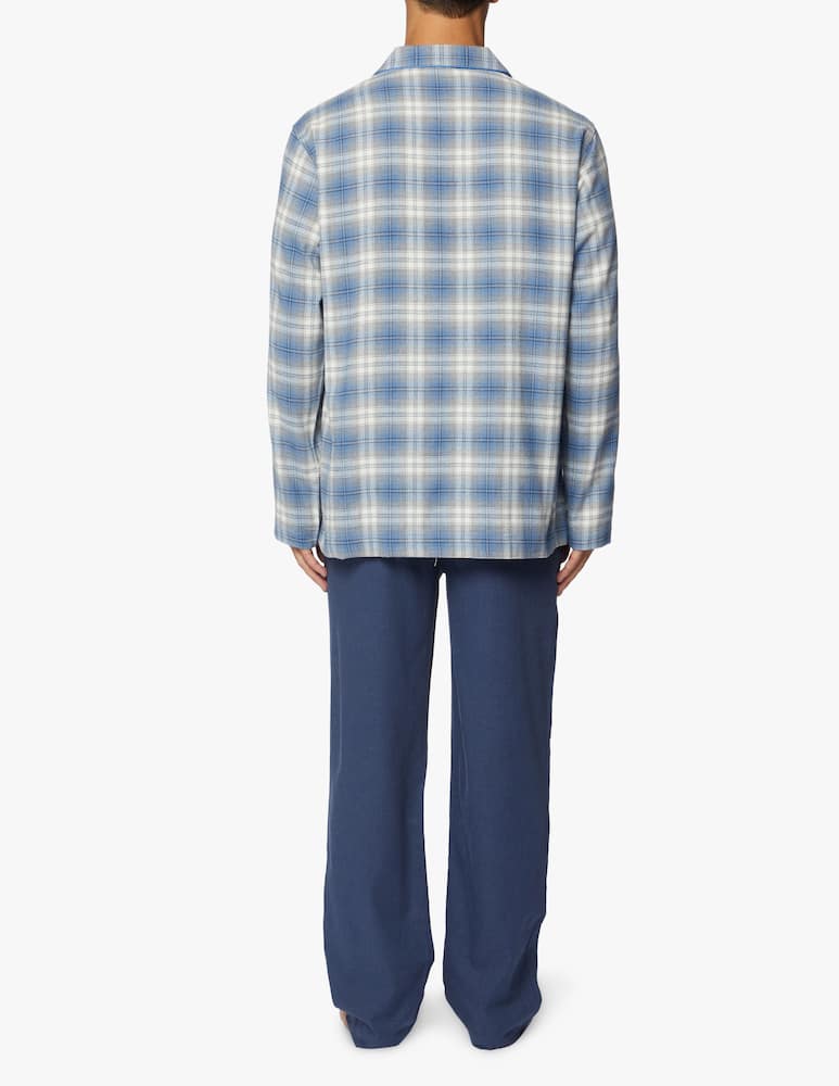 rinascente Perofil Pigiama aperto in flanella a quadri