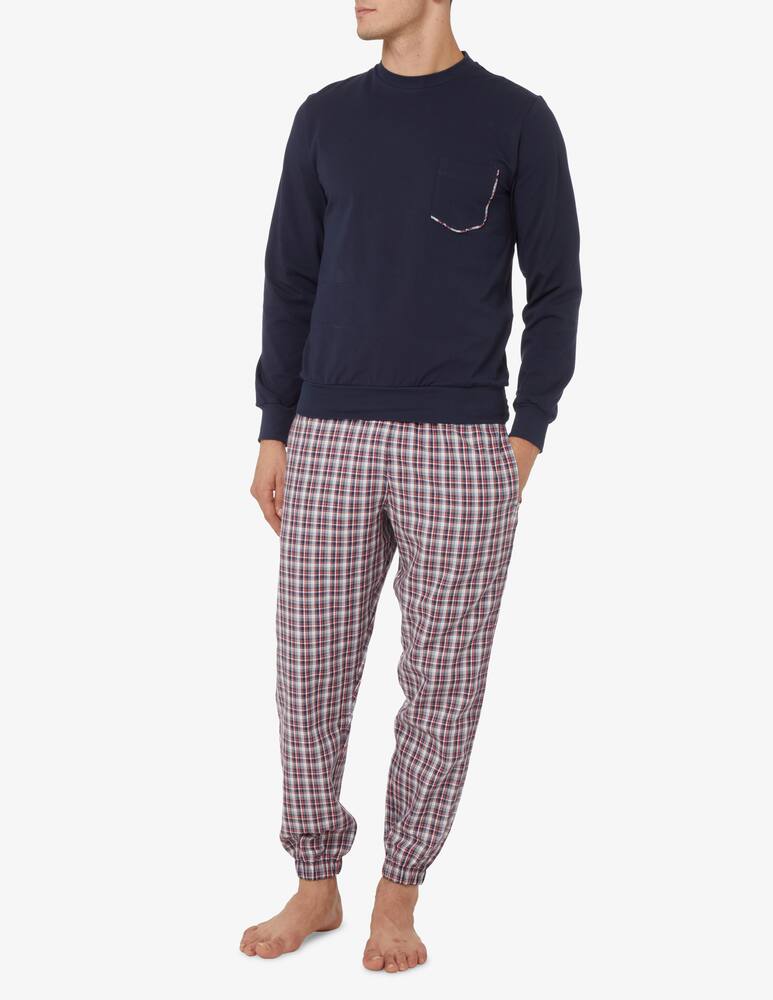 Perofil Crewneck flannel pajama - Multicolor - picture 2 Perofil Crewneck flannel pajama - Multicolor - picture 2
