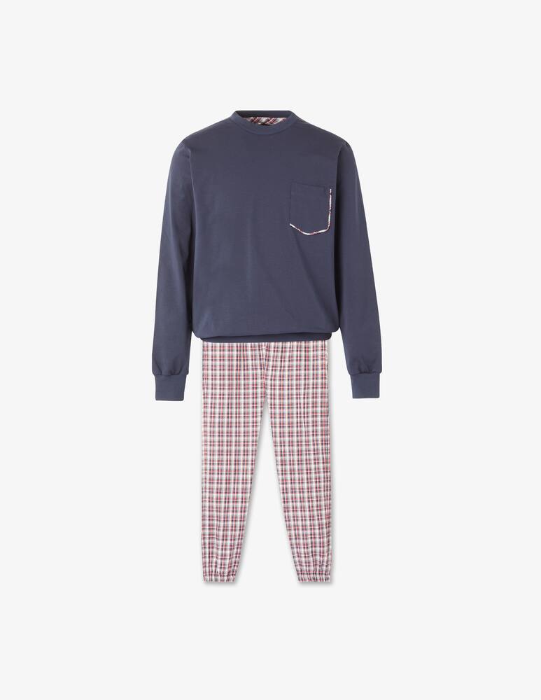 Perofil Crewneck flannel pajama - Multicolor - picture 1 Perofil Crewneck flannel pajama - Multicolor - picture 1