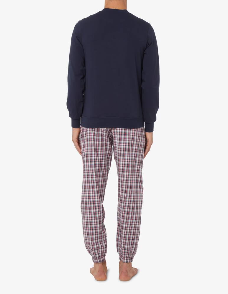 Perofil Crewneck flannel pajama - Multicolor - picture 3 Perofil Crewneck flannel pajama - Multicolor - picture 3