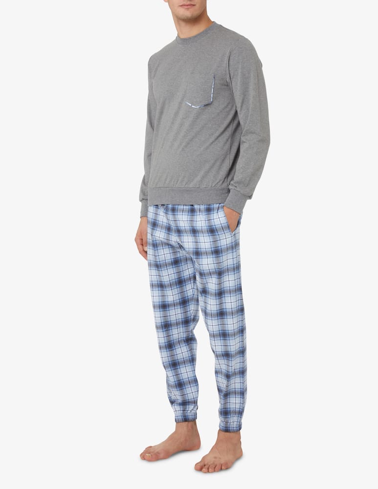 rinascente Perofil Crewneck flannel pajama - Multicolor