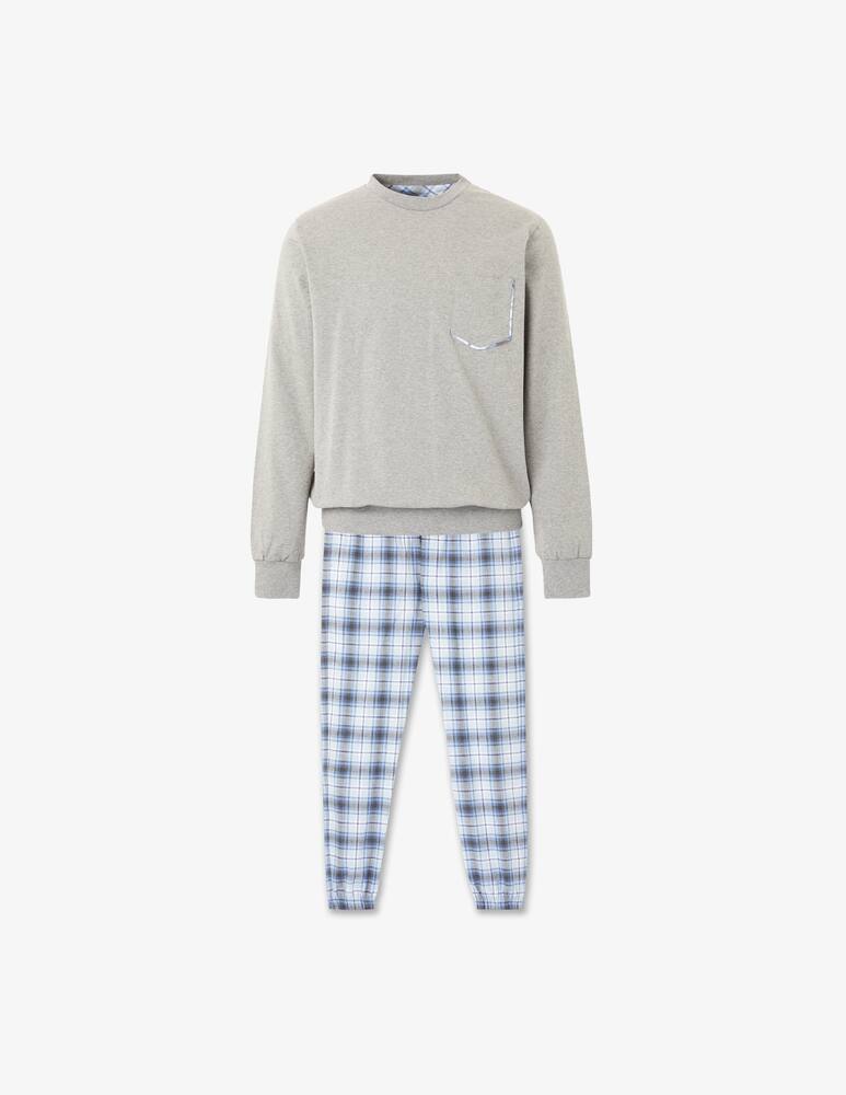 Perofil Crewneck flannel pajama - Multicolor - picture 1 Perofil Crewneck flannel pajama - Multicolor - picture 1