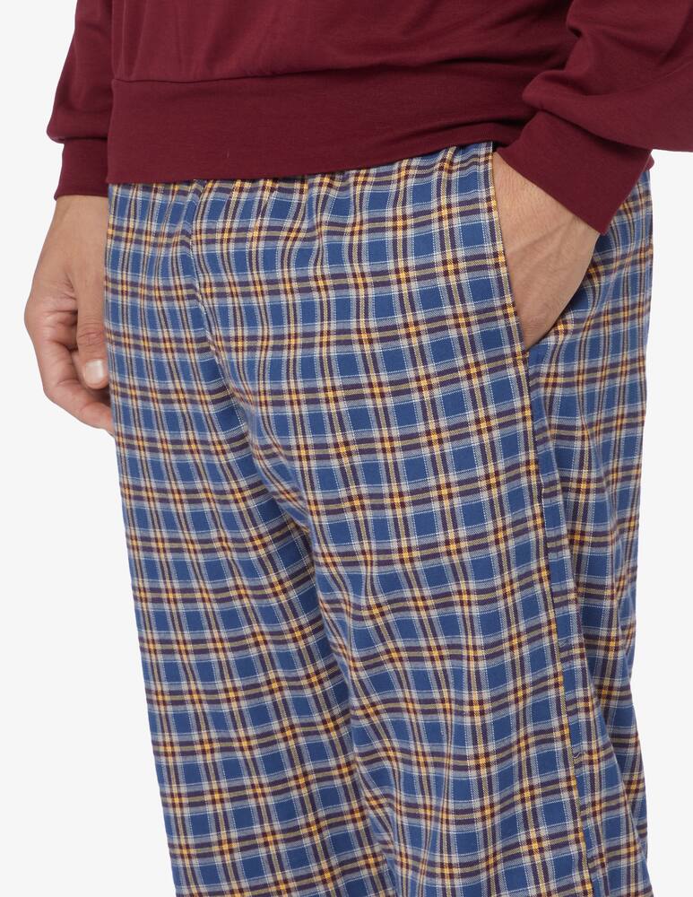 rinascente Perofil Interlock & flannel round neck pajamas