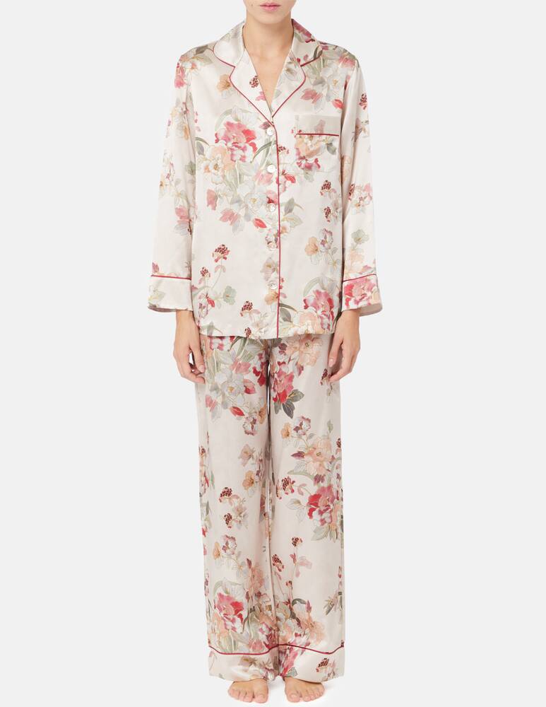 Luna di Seta Floral deco chemise - picture 1