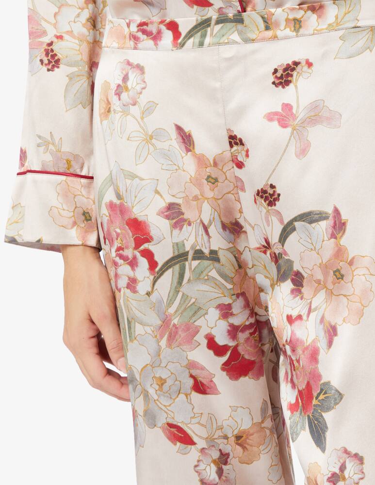 Luna di Seta Floral deco chemise - picture 3