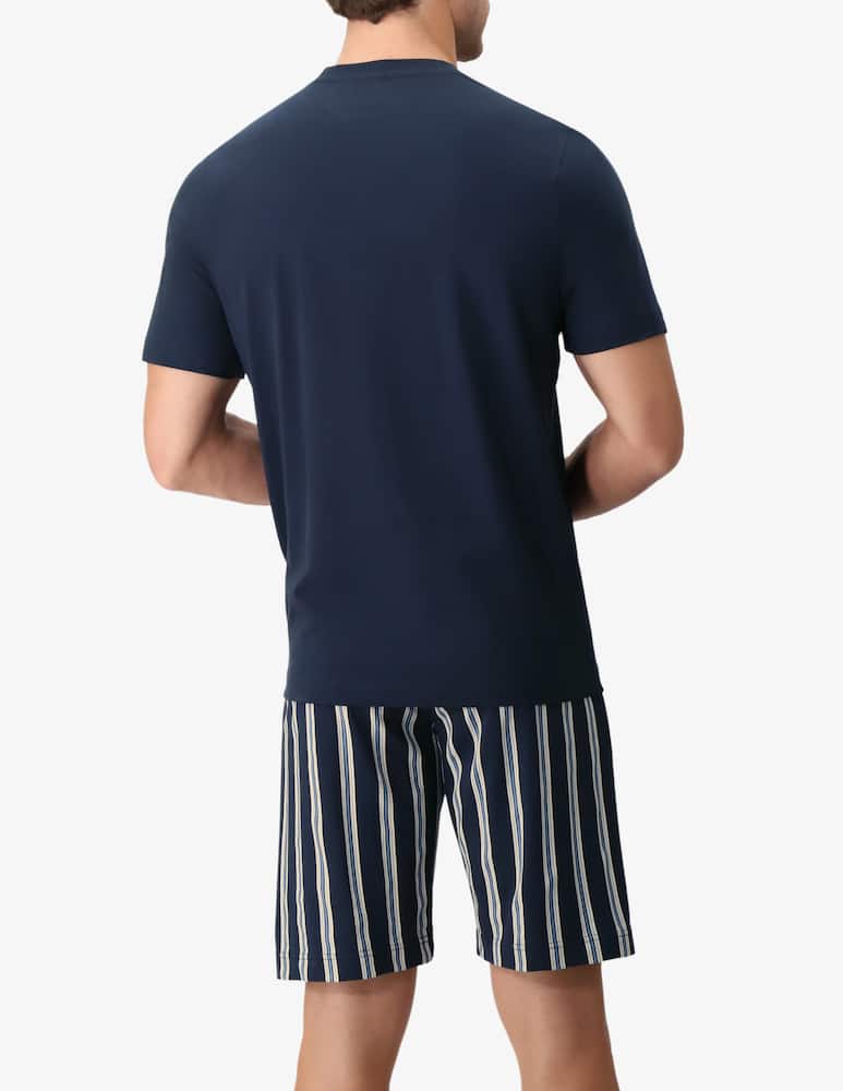 rinascente Perofil Black label regimental short pajamas