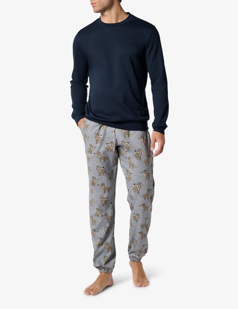 rinascente Perofil Lupo print pyjama set