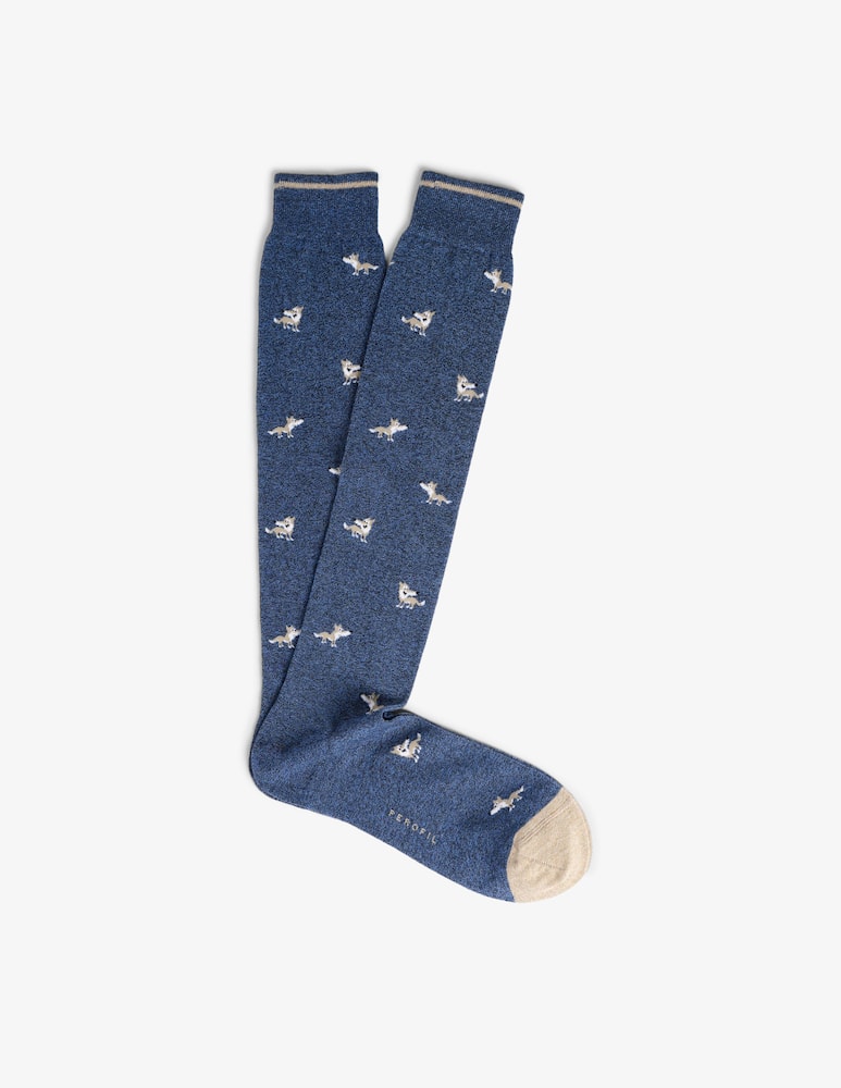 rinascente Perofil Lupo patterned socks