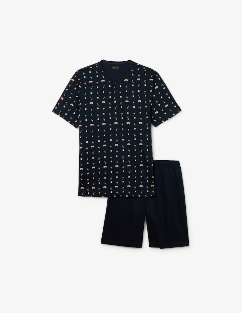 rinascente Perofil Printed short pyjama set