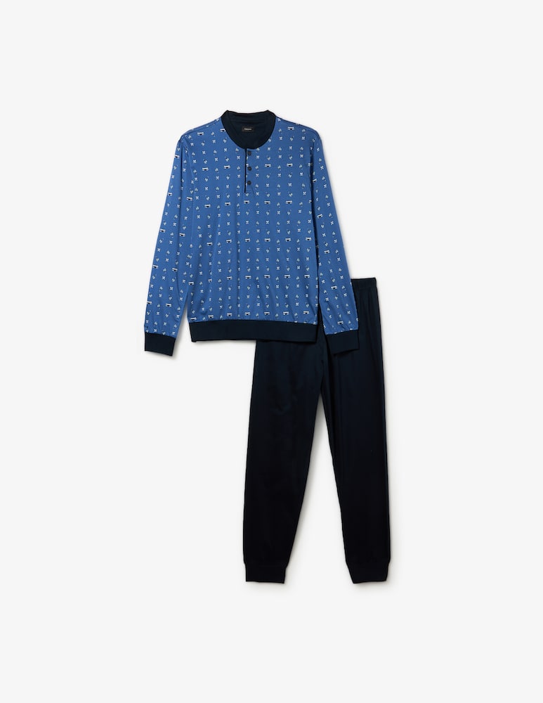 rinascente Perofil Patterned henley pyjama set