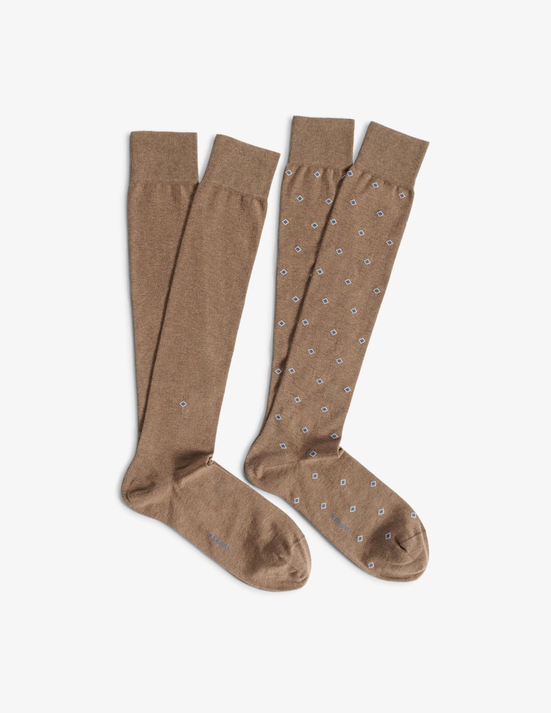 rinascente Perofil Geometric long socks set