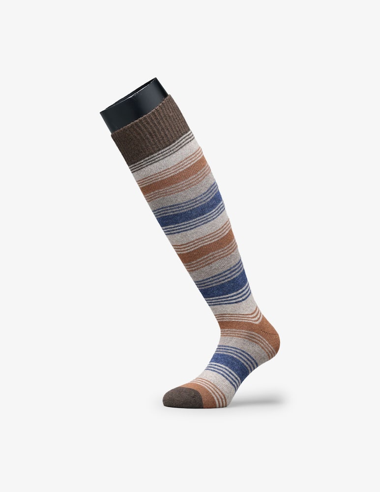 rinascente Perofil Striped wool and cashmere socks