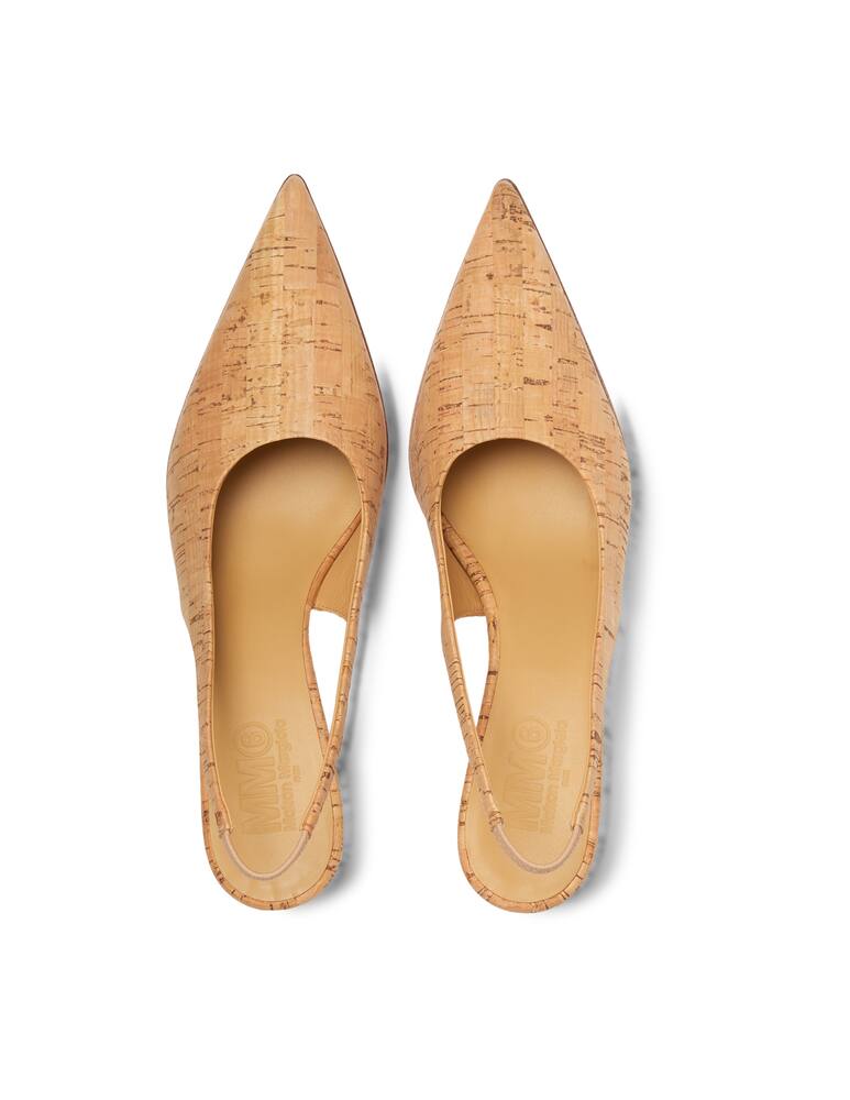 rinascente MM6 Maison Margiela Cork slingback shoes