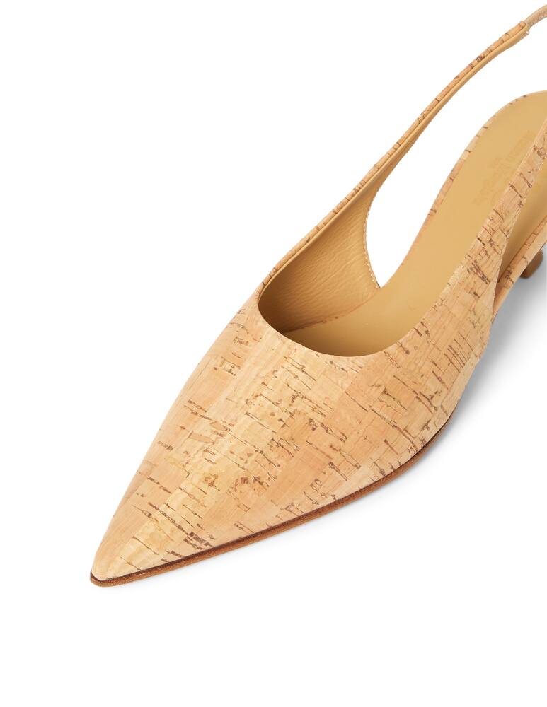 rinascente MM6 Maison Margiela Cork slingback shoes