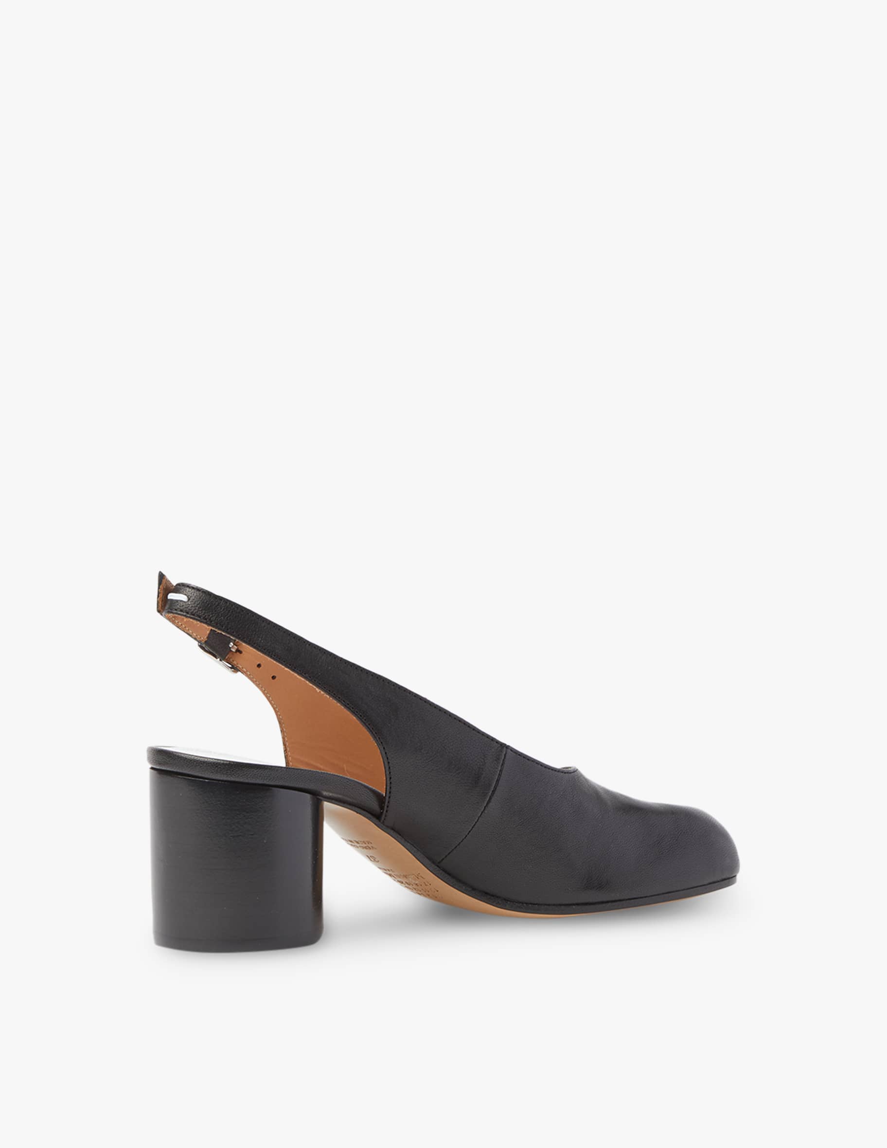 パンプス Maison Margiela Tabi Toe Slingback Shoes MAISON MARGIELA Tabi split-toe leather slingback pumps | NET
