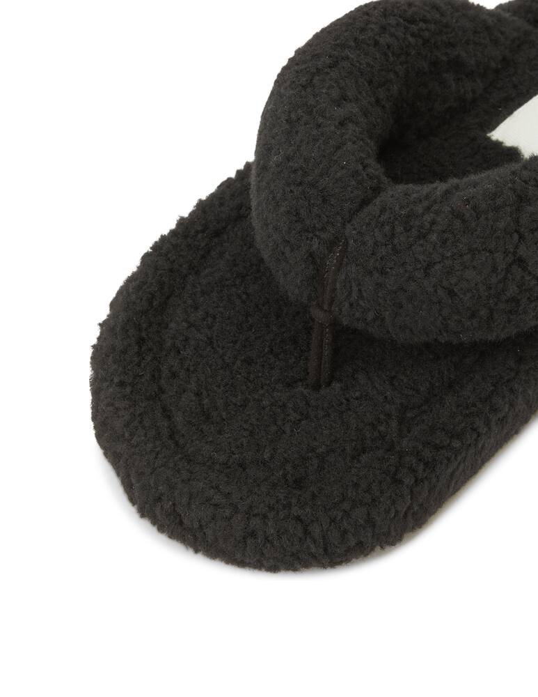 rinascente MM6 Maison Margiela Ciabattina in pelliccia sintetica