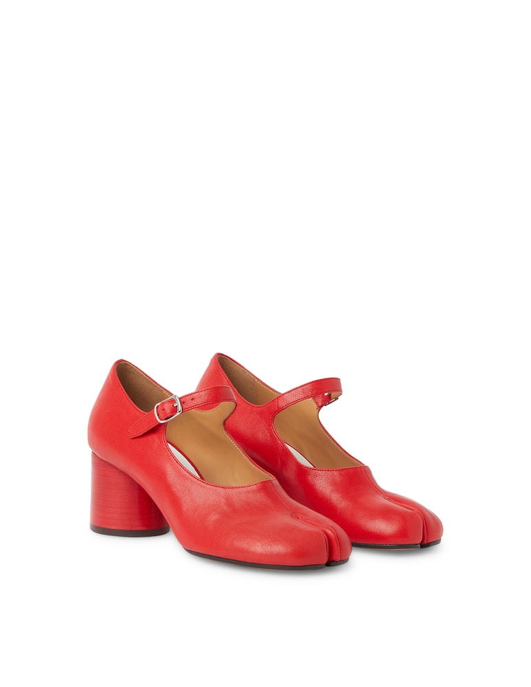 Maison Margiela Scarpe con tacco Maryjane Tabi - rosso - immagine 2 Maison Margiela Scarpe con tacco Maryjane Tabi - rosso - immagine 2