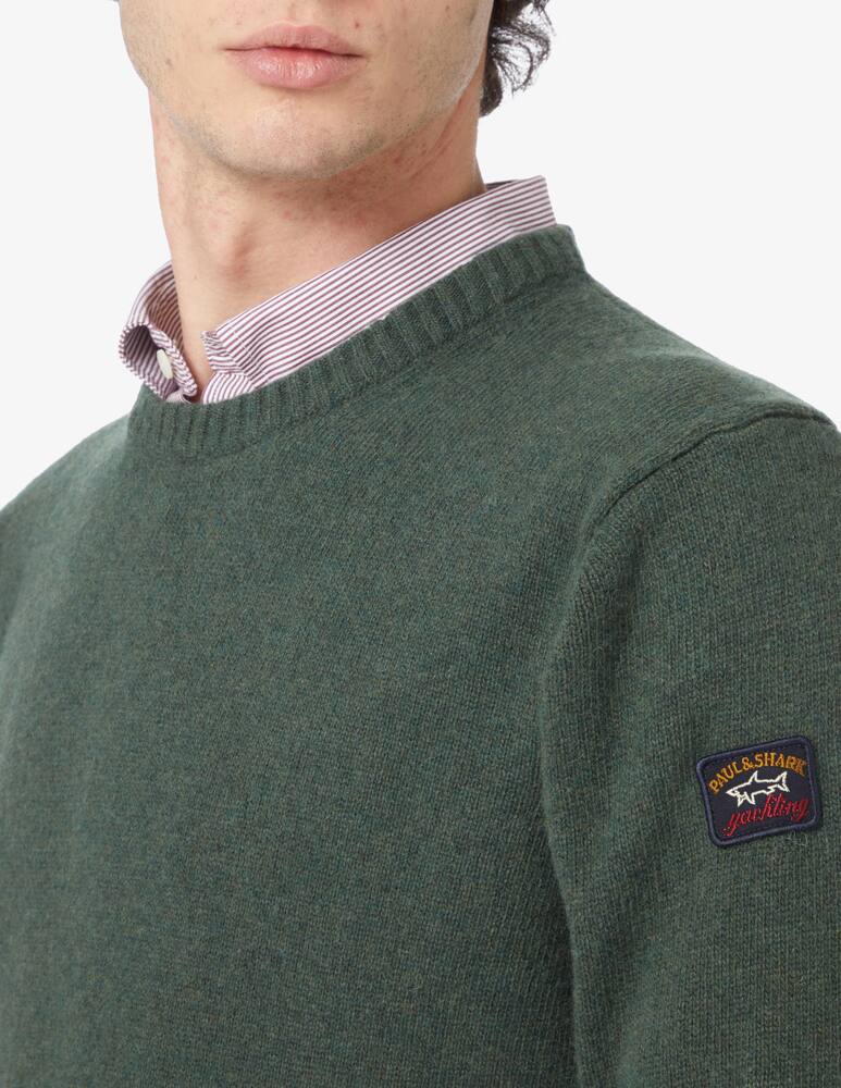 rinascente Paul & Shark Maglia girocollo in lana shetland - Verde