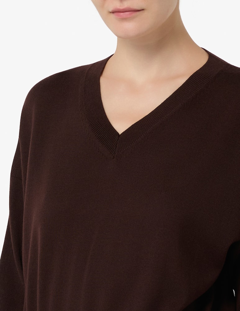 24.7 Studio Maglia scollo a V in merino - immagine 4 24.7 Studio Maglia scollo a V in merino - immagine 4
