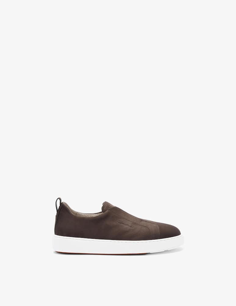 Santoni Nubuck slip-on sneakers - picture 1 Santoni Nubuck slip-on sneakers - picture 1