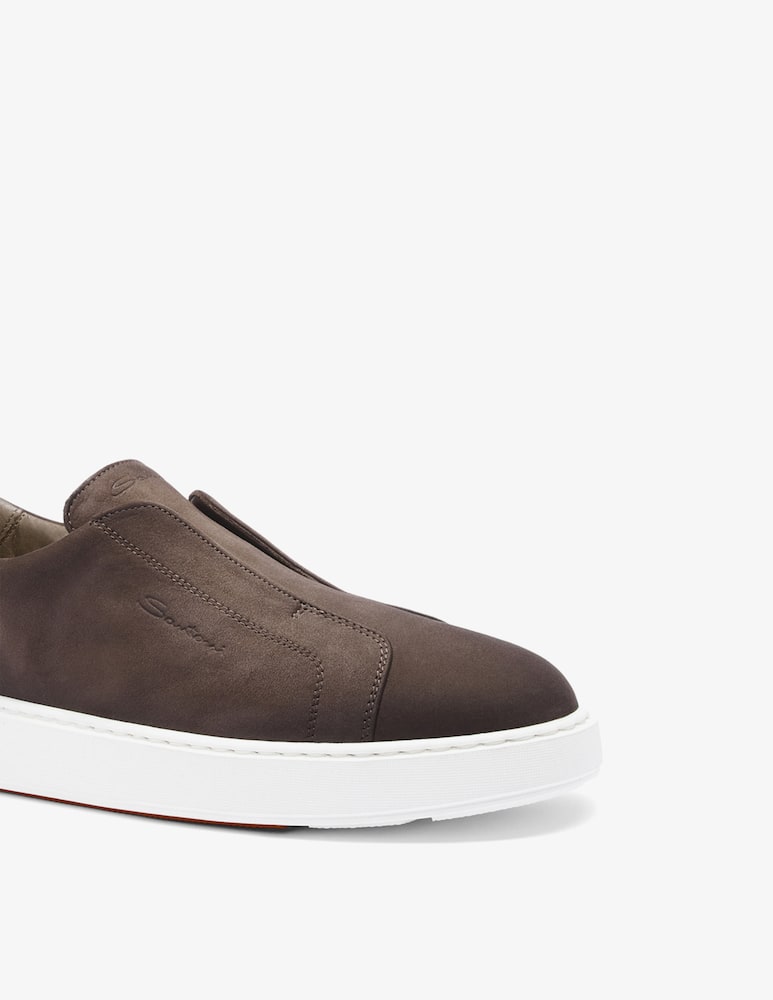 Santoni Nubuck slip-on sneakers - picture 4 Santoni Nubuck slip-on sneakers - picture 4