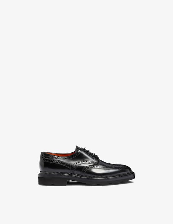 Santoni - Derby brogue in pelle - €690,00