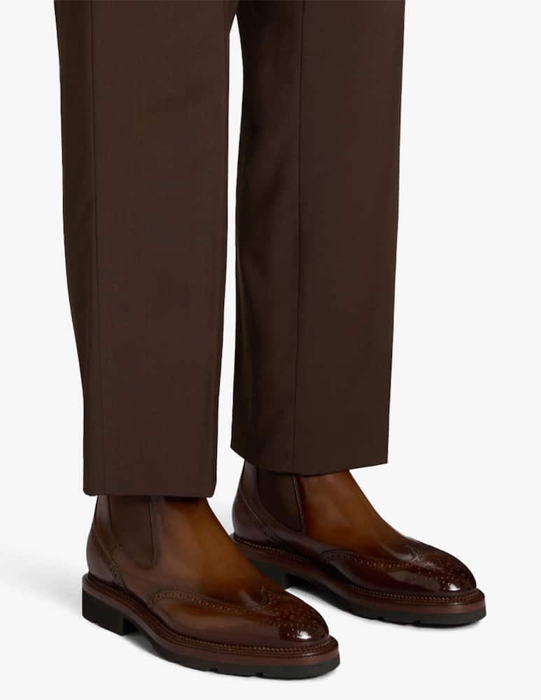 Santoni Chelsea brogue in pelle - immagine 2 Santoni Chelsea brogue in pelle - immagine 2