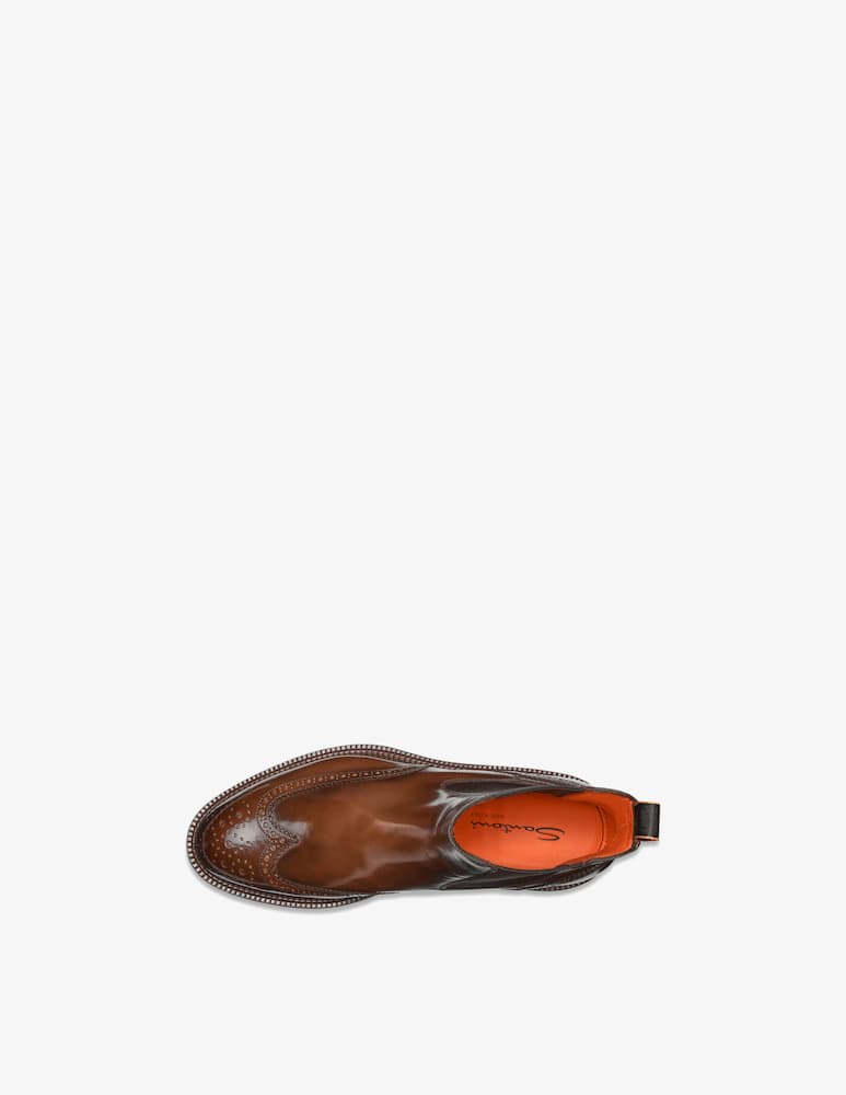 Santoni Chelsea brogue in pelle - immagine 4 Santoni Chelsea brogue in pelle - immagine 4