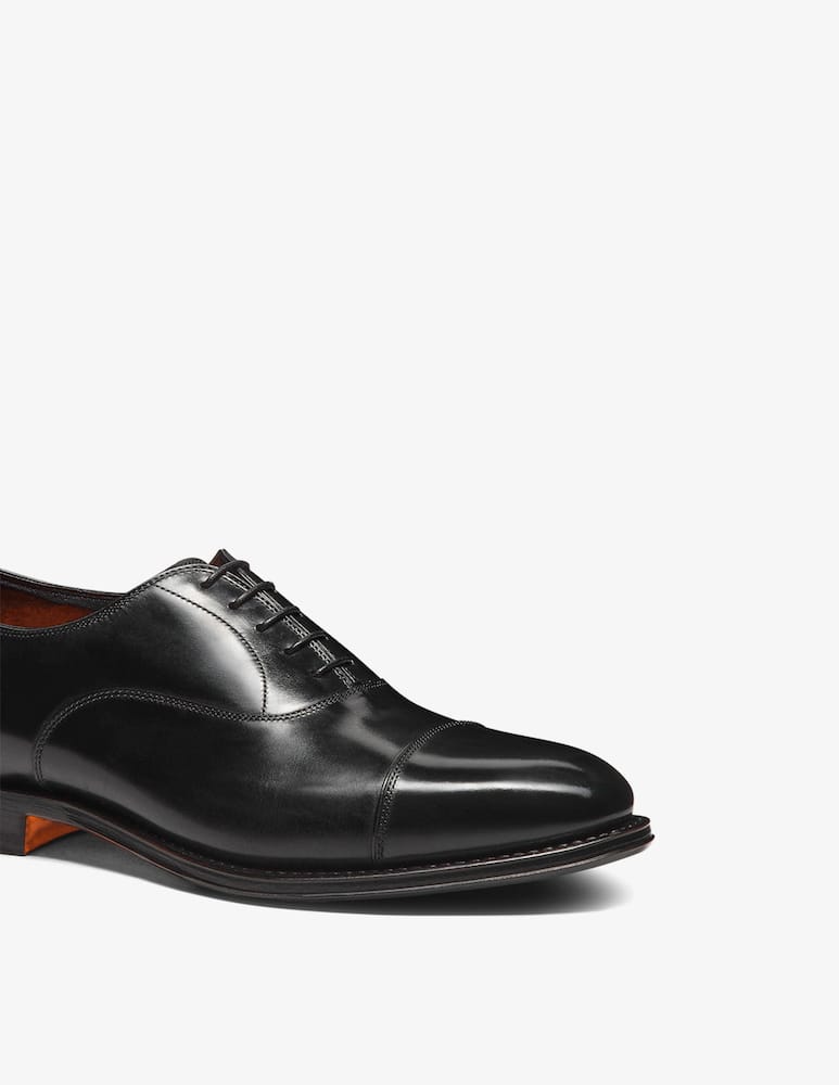 Santoni Cap toe leather derby shoes - picture 3