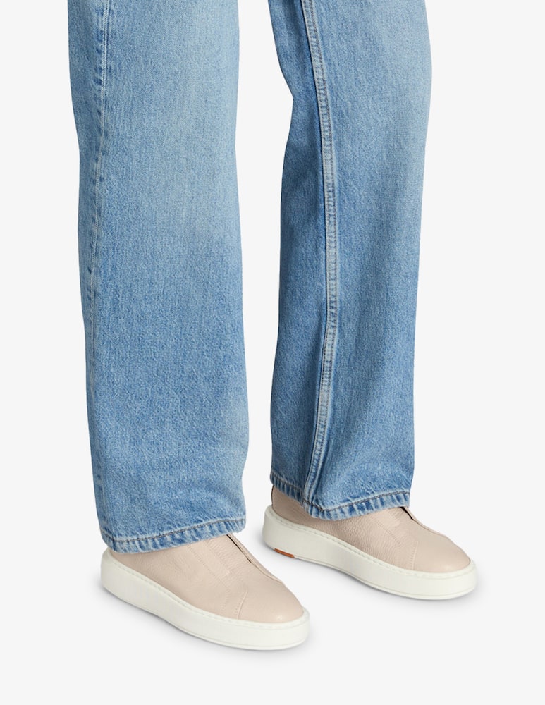 Santoni Sneaker slip-on in pelle martellata rosa - immagine 2 Santoni Sneaker slip-on in pelle martellata rosa - immagine 2