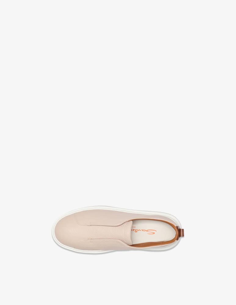 Santoni Sneaker slip-on in pelle martellata rosa - immagine 6 Santoni Sneaker slip-on in pelle martellata rosa - immagine 6