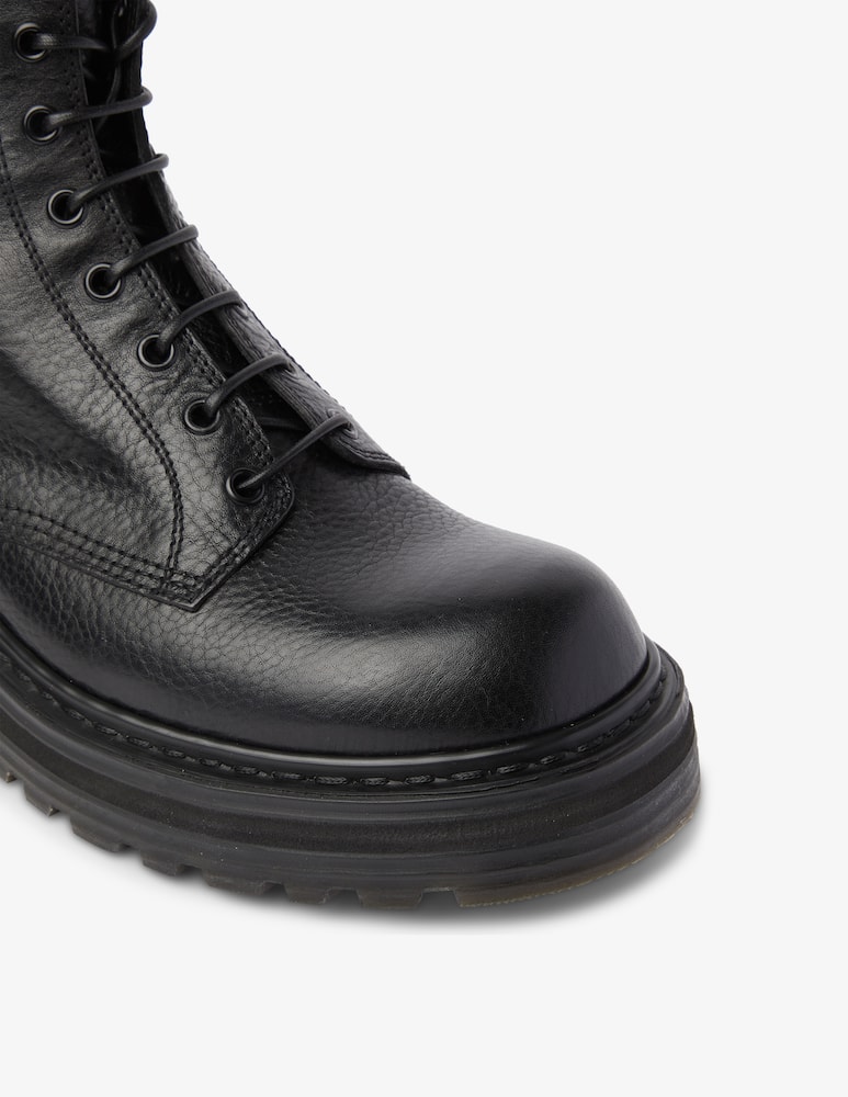 rinascente Premiata Stivaletto stringato pelle martellata - Nero