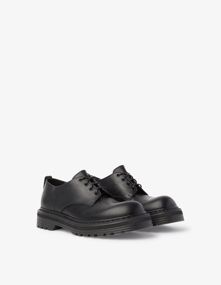rinascente Premiata Leather derby shoes - Black