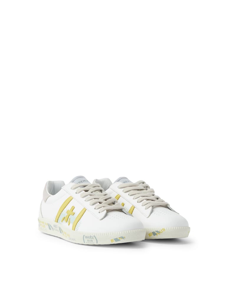 rinascente Premiata Andy D perforated low-top sneakers - white