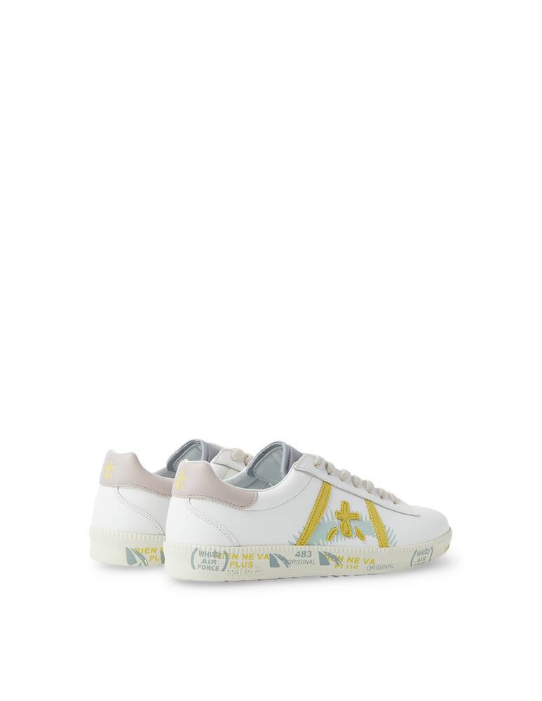 rinascente Premiata Andy D perforated low-top sneakers - white