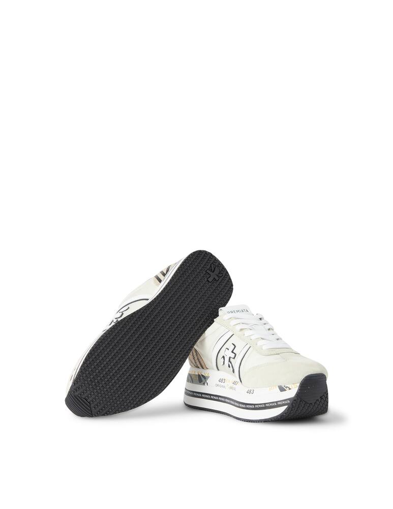 rinascente Premiata Beth low-top platform sneakers - beige