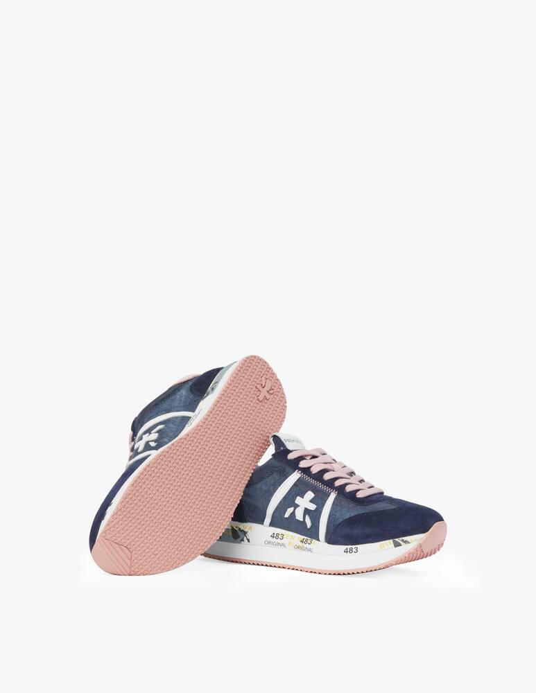 rinascente Premiata Conny low-top suede sneakers - blue