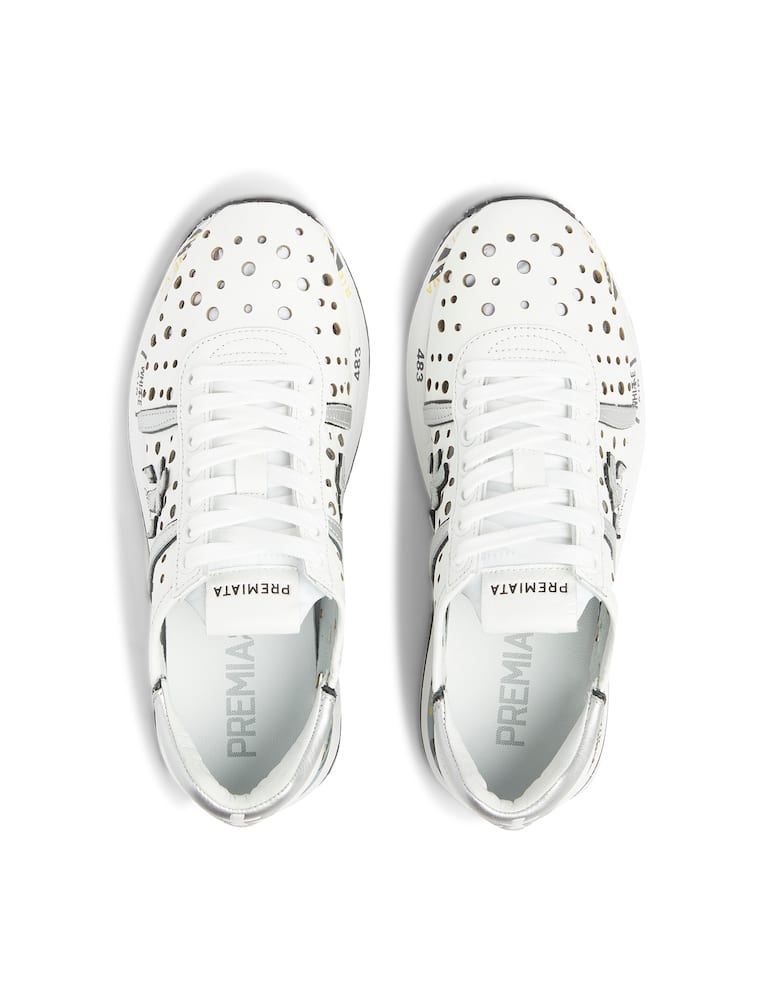 rinascente Premiata Sneakers basse traforata Conny - bianco