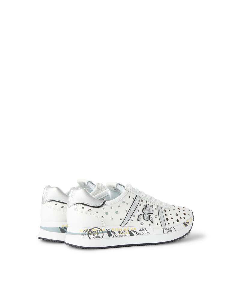 rinascente Premiata Sneakers basse traforata Conny - bianco