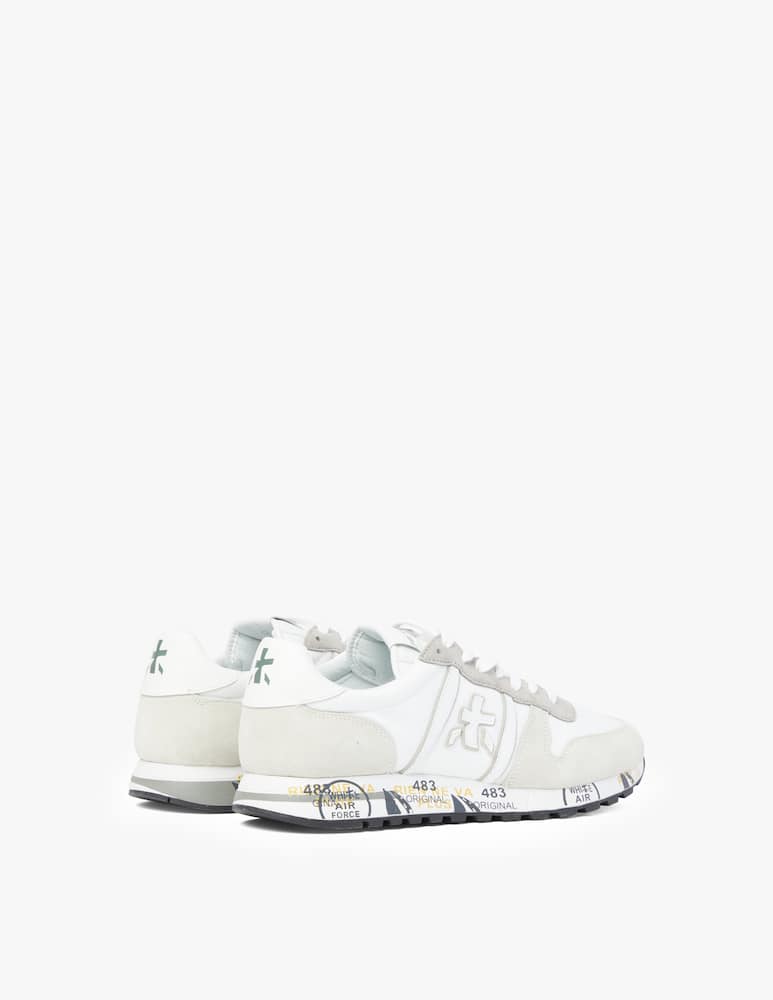 rinascente Premiata Eric nylon suede sneakers - white