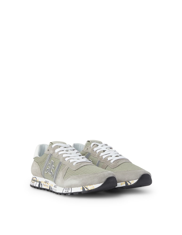 rinascente Premiata Eric mesh suede sneakers - grey